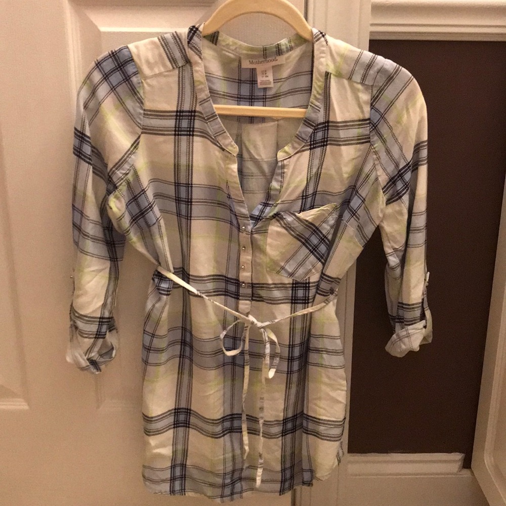 Motherhood maternity 3/4 sleeve tunic top EUC